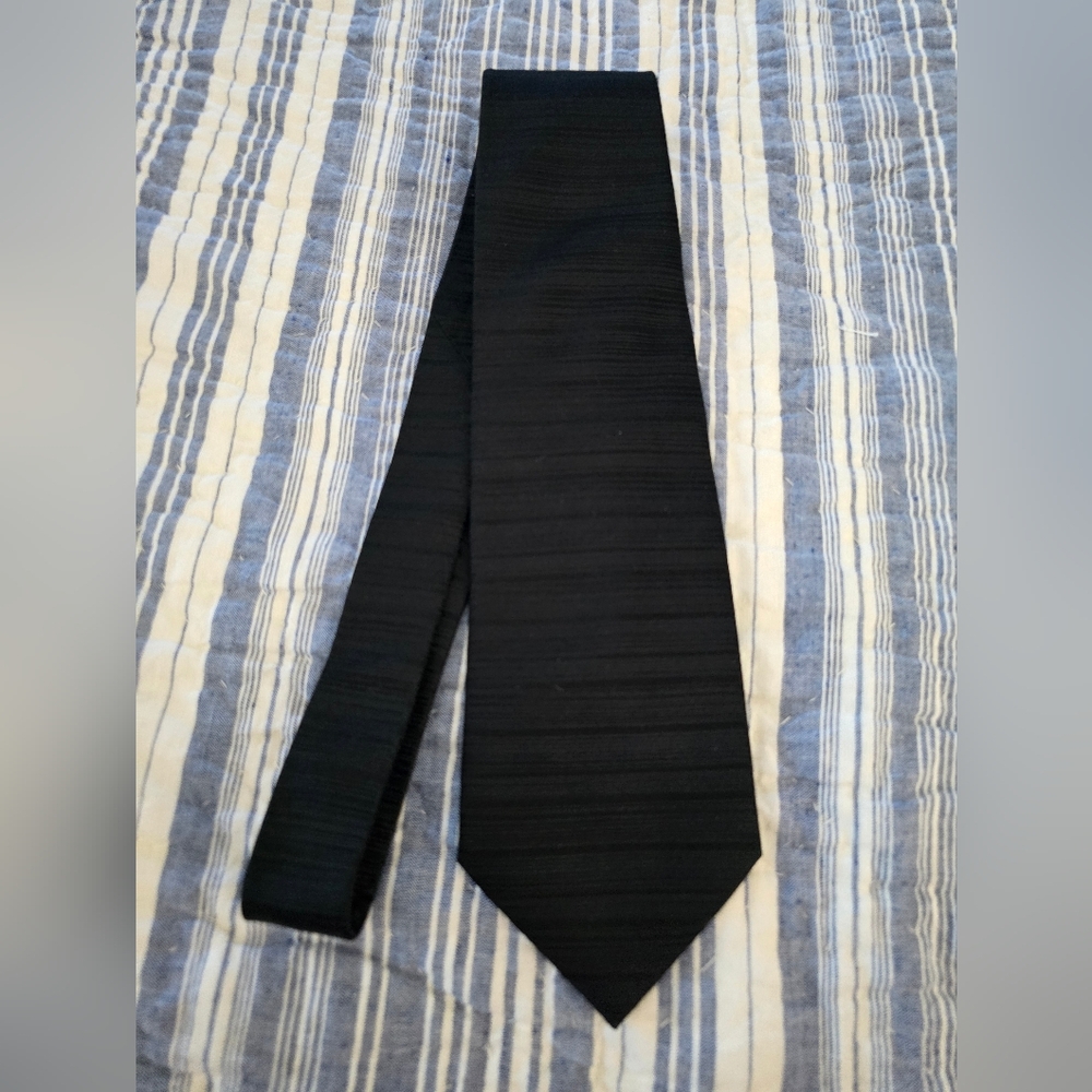 Pierre Cardin black Silk Tie